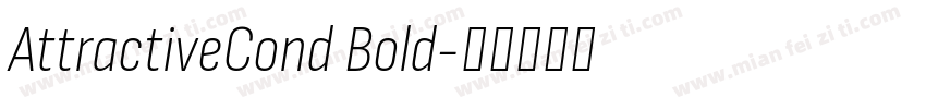 AttractiveCond Bold字体转换